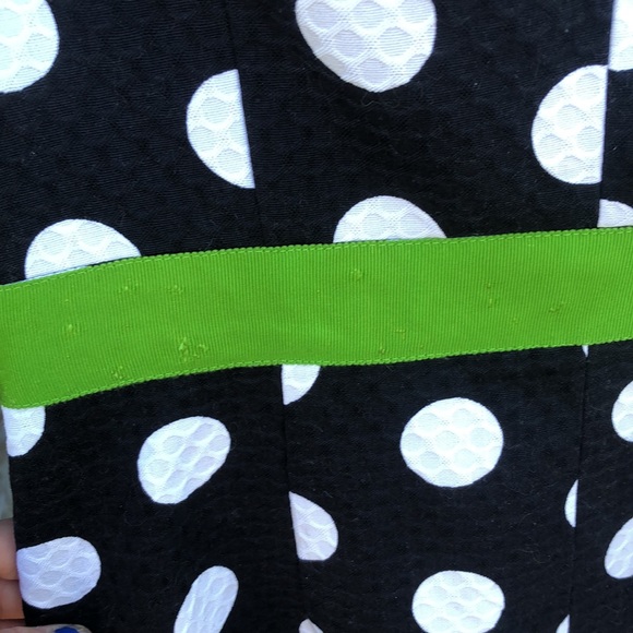 DAVID MEISTER -NWT-POLKA DOT ONE SHOULDER DRESS BLACK WHITE 6 - Picture 12 of 14